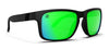 Celtic Light Polarized Sunglasses - Green Mirror Lens & Black Frame Sunglasses | $48 US | Blenders Eyewear