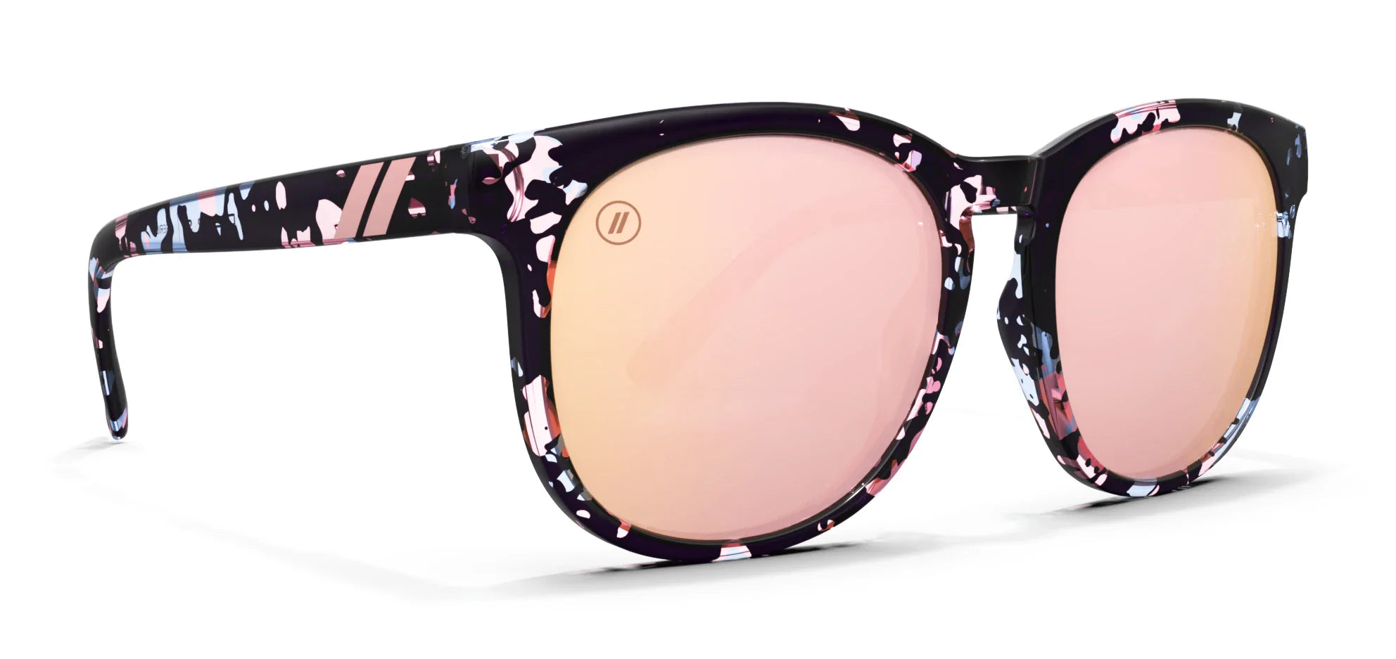 Mamba Queen Cat Eye Sunglasses - Polarised Pink Lens & Multi-Color ...