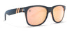 Crystal Wave Polarized Sunglasses - Matte Cool Gray Frame & Champagne Mirror Lens Sunglasses | $48 US | Blenders Eyewear