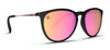 Rose Theater Polarized Sunglasses - Rose Mirror Lens & Matte Black Frame Sunglasses | $48 US | Blenders Eyewear