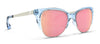 Sky Mistress Polarized Sunglasses - Crystal Periwinkle Cat Eye Frame & Pink Mirror Lens Sunglasses | $58 US | Blenders Eyewear