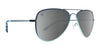 Maliblue Moon Polarized Sunglasss - Silver Mirror Lens & Blue to Light Blue Fade Frame Sunglasses | $48 US | Blenders Eyewear