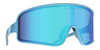Rainwalker Wrap Around Sunglasses - Polarized Full Shield Blue Lens & Satin Metallic Blue Frame Sunglasses | $58 US | Blenders Eyewear
