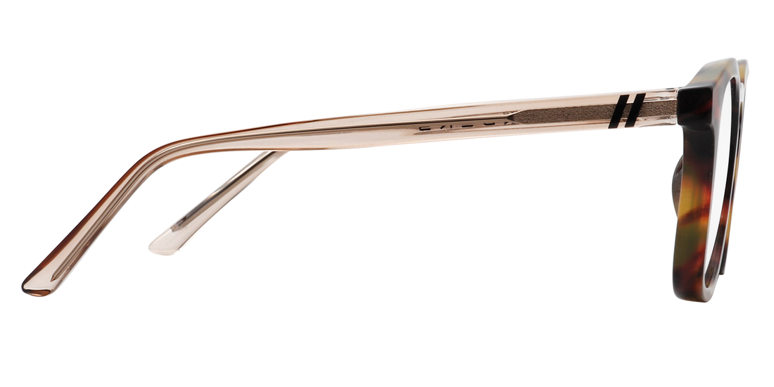 Caleb Tiger Blue Light Glasses Square Tortoise Blue Light Blocking